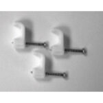 Cable clips - flat 1mm   100 pack
