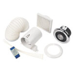 4" shower fan std with kit
