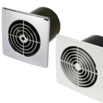 4" Low Profile White Extractor Fan + Timer