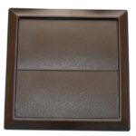 100mm multi fit outlet/gravity flap brown