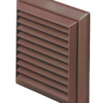 100mm fixed louvre wall grille (brown) R41051B