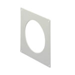 Round wall plate white