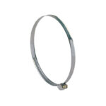 Vent hose clip - 4" aluminium