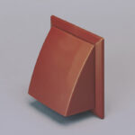 S125 round cowled outlet/damper brown