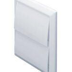 Round outlet/gravity flap white