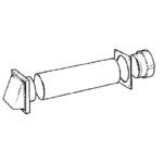 Tumble drier kit round duct white