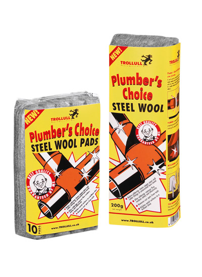 55090558-1.jpg (1 = PK 10) TROLLULL steel wool pads - Image 1