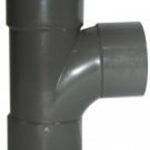 F-P ABS solvent swept tee 40mm grey