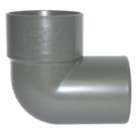 F-P ABS solvent 90' conv bend 40mm grey