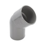 Solvent conversion bend 135deg 40mm black