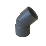 Solvent conversion bend 135deg 40mm grey