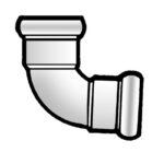 F-P p/fit waste 92.5 deg bend 32mm white