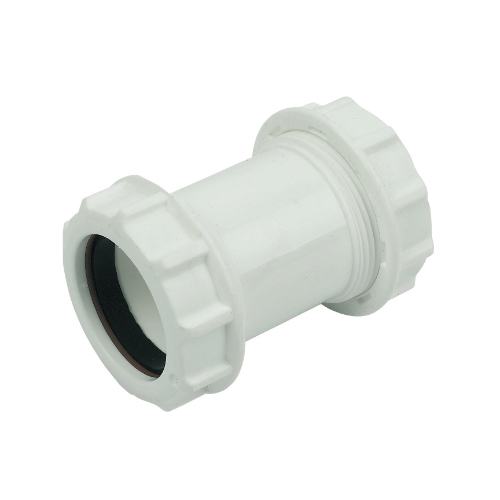 60041081-1.jpg F-P compression waste coupling 40mm wht - Image 1