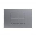Matt Chrome Dual Flush ABS Plate - Tile