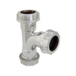 F-P compression waste tee 40mm chrome