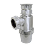 F-P telescopic bottle trap 76x40mm chrome