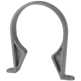 Product image for SKU 60053515 POLYPIPE Soil 82mm Grey Plastic Pipe Clip SC33 - Image 1