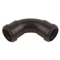 Product image for SKU 60091222 PrimaPlumb 50mm 92.5 Deg Swept Bend Grey - Image 1