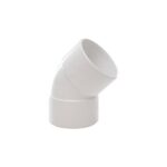 PrimaPlumb 50mm 45 Deg Obtuse Bend White