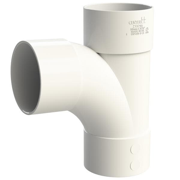 Product image for SKU 60091420 PrimaPlumb 50mm 92.5 Deg Swept Tee White - Image 1