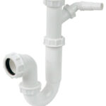 P-trap 600mm upstand 40mm x 76mm