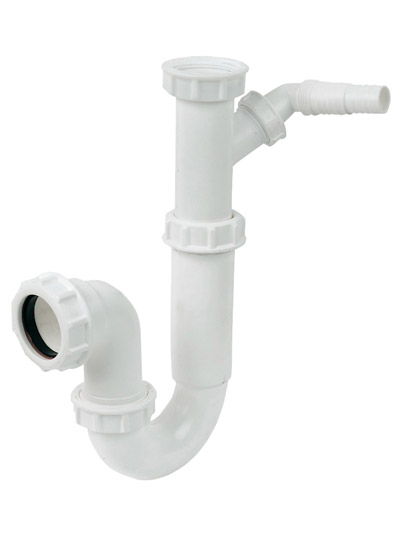 61007046-1.jpg P-trap 600mm upstand 40mm x 76mm - Image 1