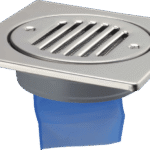 McA 150mm Polished S/Steel Tile With Silicone NRV 110mm (S/W Outlet)