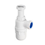 McAlpine 75mm Water Seal Adj Inlet CP Bottle Trap to suit 32mm EU Size