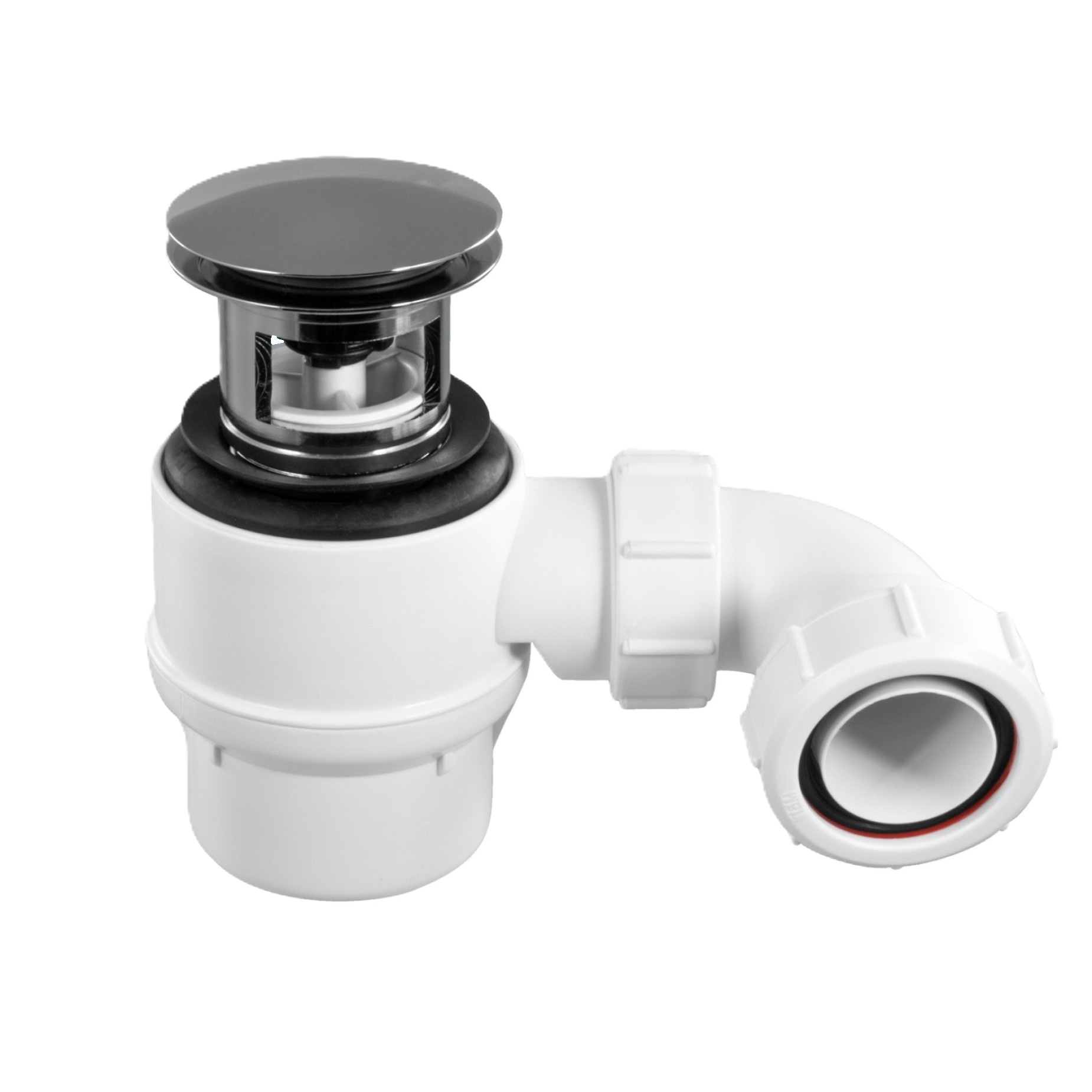 Product image for SKU 61010214 McAlpine Bath Trap Waste & O/Flow - Gloss White - Image 1