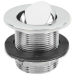 McAlpine 1.5" CP Brass Swivel Bath Waste-58mm Tail & 70mm Flange