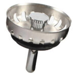 McAlpine 50mm Mini Kitchen Sink Basket Strainer Plug Stainless Steel