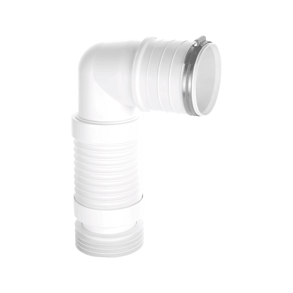 Product image for SKU 61010417 McAlpine Short 90 Degree Back To Wall Flexible WC Connector - Image 1