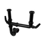 McAlpine Black Double Bowl Sink Kit