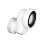 McAlpine Offset 8cm WC Connector in ABS