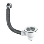 McAlpine 1遜��Mini Basket Strainer Waste and O/flow: 85mm S/S flange