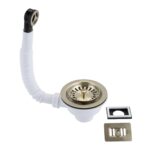 McAlpine 1遜" Universal Basket Strainer Waste and O/flow Brushed Brass