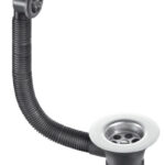 McALPINE combi sink waste blk o/f FSW2PP