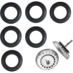McAlpine 1 3/4" CP Plastic Sink Plug With Handle & Rubber Seal