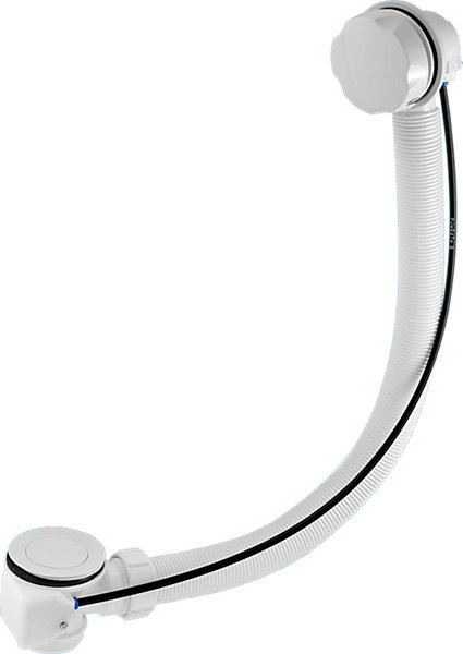 Product image for SKU 61020511 McAlpine 1.5" x 70mm Bath Combined Waste and Overflow with White Plast - Image 1