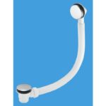 McAlpine 1.5" x 70mm Bath Combined Waste and Overflow with White Plug