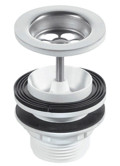 61020861-1.jpg McA SS basin waste +c+s 1.1/4" BSW11PC - Image 1