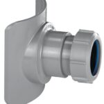 McAlpine 4"/110mm x 2" Pipe Mechanical Soil Pipe Boss Connector(Grey)