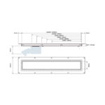 McAlpine 1200mm Channel Drain - Polished