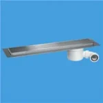 McAlpine 700mm Slimline Channel Drain - Brushed