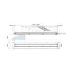 McAlpine 900mm Slimline Channel Drain - Polished