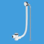 McAlpine Chrome Plated Brass Bath Filler & Overflow Top Access Clck 1M