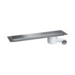 McAlpine 800mm Channel Drain - Brushed Grid Cover Plate