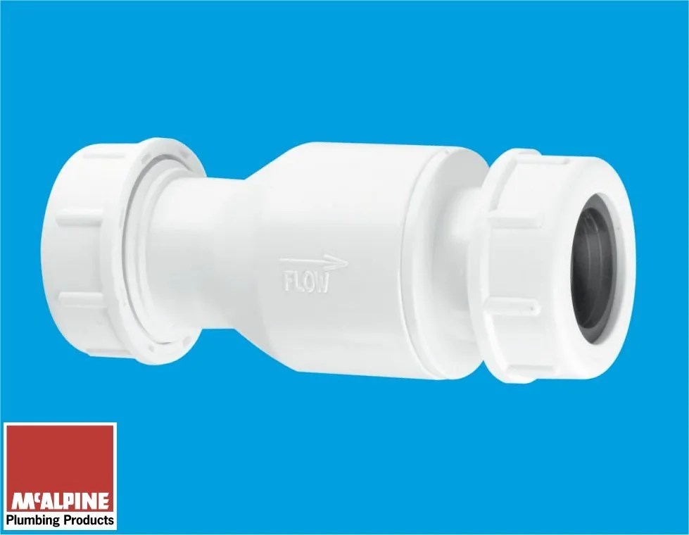 Product image for SKU 61020969 McAlpine 1 1/4" Compression Non-Return Valve - Image 1