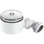 McAlpine 90mm Shower Trap 50mm Water Seal CP Brass Dome 70mm Height