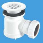 McAlpine 1 1/2"x19mm Seal Shower Trap 85mm White Grating